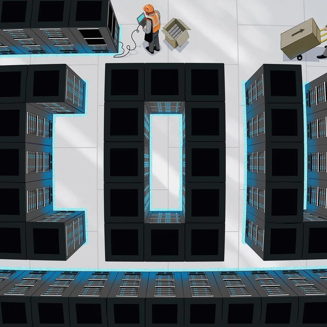 Risk is rising as big tech companies like Oracle Ñ the ultimate financial source of the Ellison media empire Ñ need to turn to the bond market for staggering sums to finance data centers. (Jason Hoffman/The New York Times) Ñ FOR EDITORIAL USE ONLY WITH NYT STORY SLUGGED DATA CENTER DEBT BY JEFF SOMMER FOR JULY 17, 2026. ALL OTHER USE PROHIBITED. Ñ