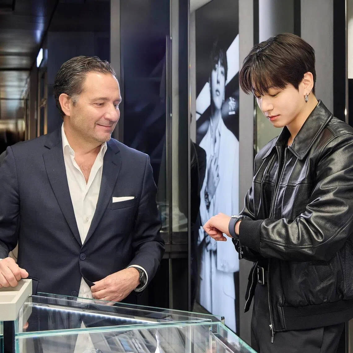 Hublot’s courtship of Jungkook (right) took about 18 months, beginning just weeks after Mr Tornare (left) joined the brand in September 2024.