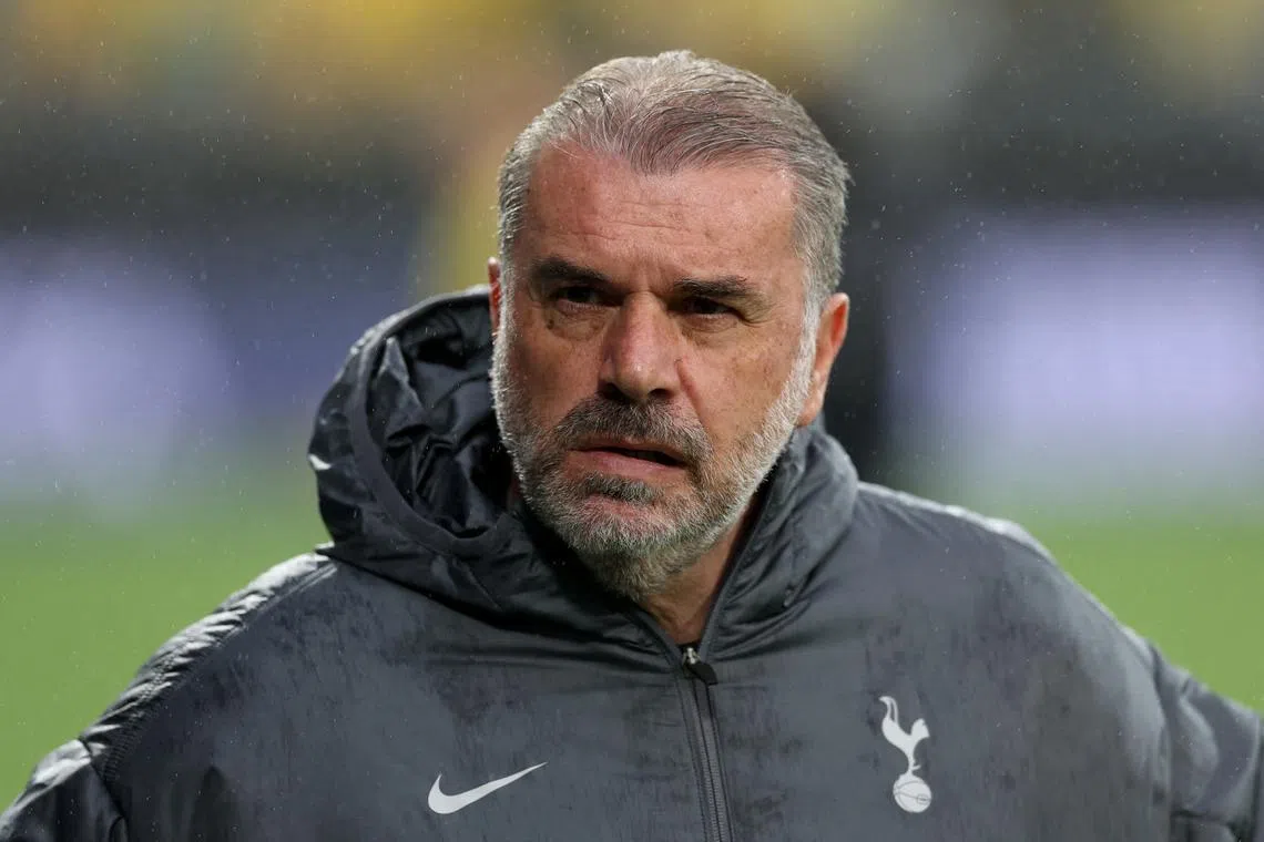 FILE PHOTO: Soccer Football - Europa League - Semi Final - Second Leg - Bodo/Glimt v Tottenham Hotspur - Aspmyra Stadion, Bodo, Norway - May 8, 2025 Tottenham Hotspur manager Ange Postecoglou before the match Action Images via Reuters/Paul Childs/File Photo