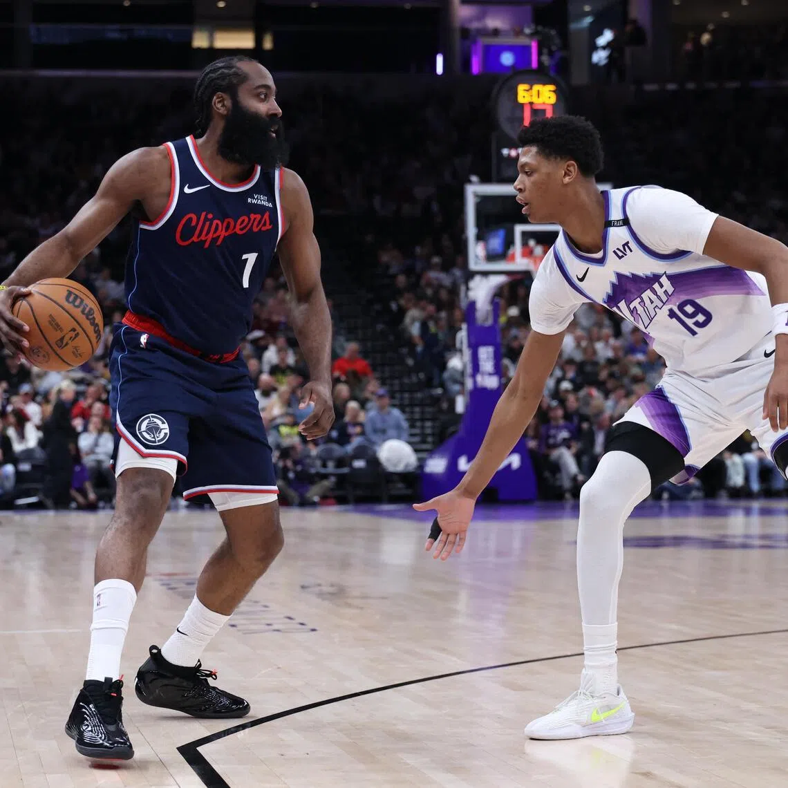 James Harden has moved from the Los Angeles Clippers to the Cleveland Cavaliers.