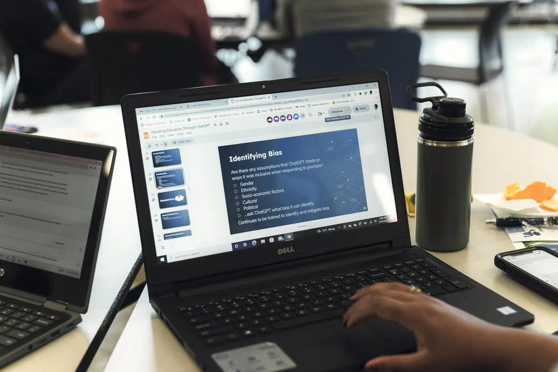 School administrators in the United States say they are simply taking a pragmatic view: Students will need to learn how to prompt chatbots to answer their questions, just as they learn to query search engines like Google.