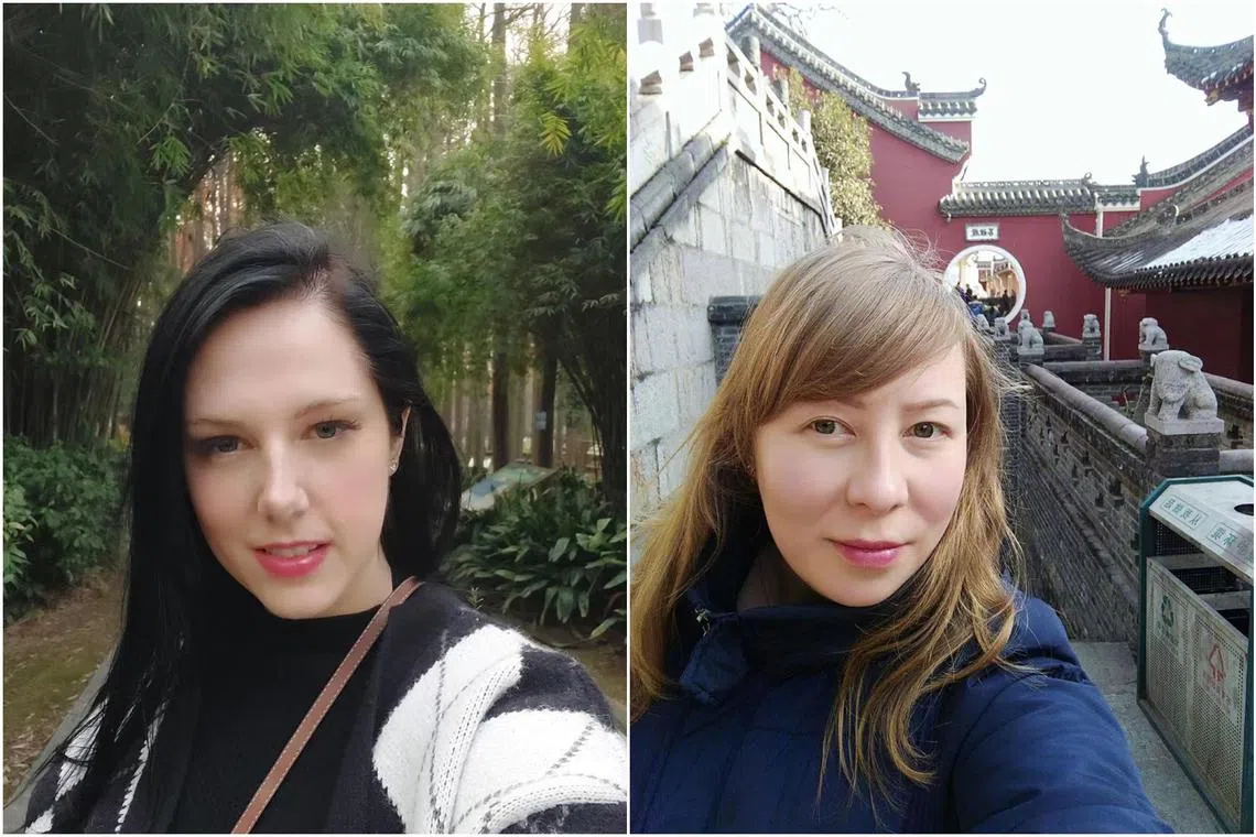 International school administrator Jocelyn Potgieter (left) and Russian doctoral candidate Natalia Loseva.