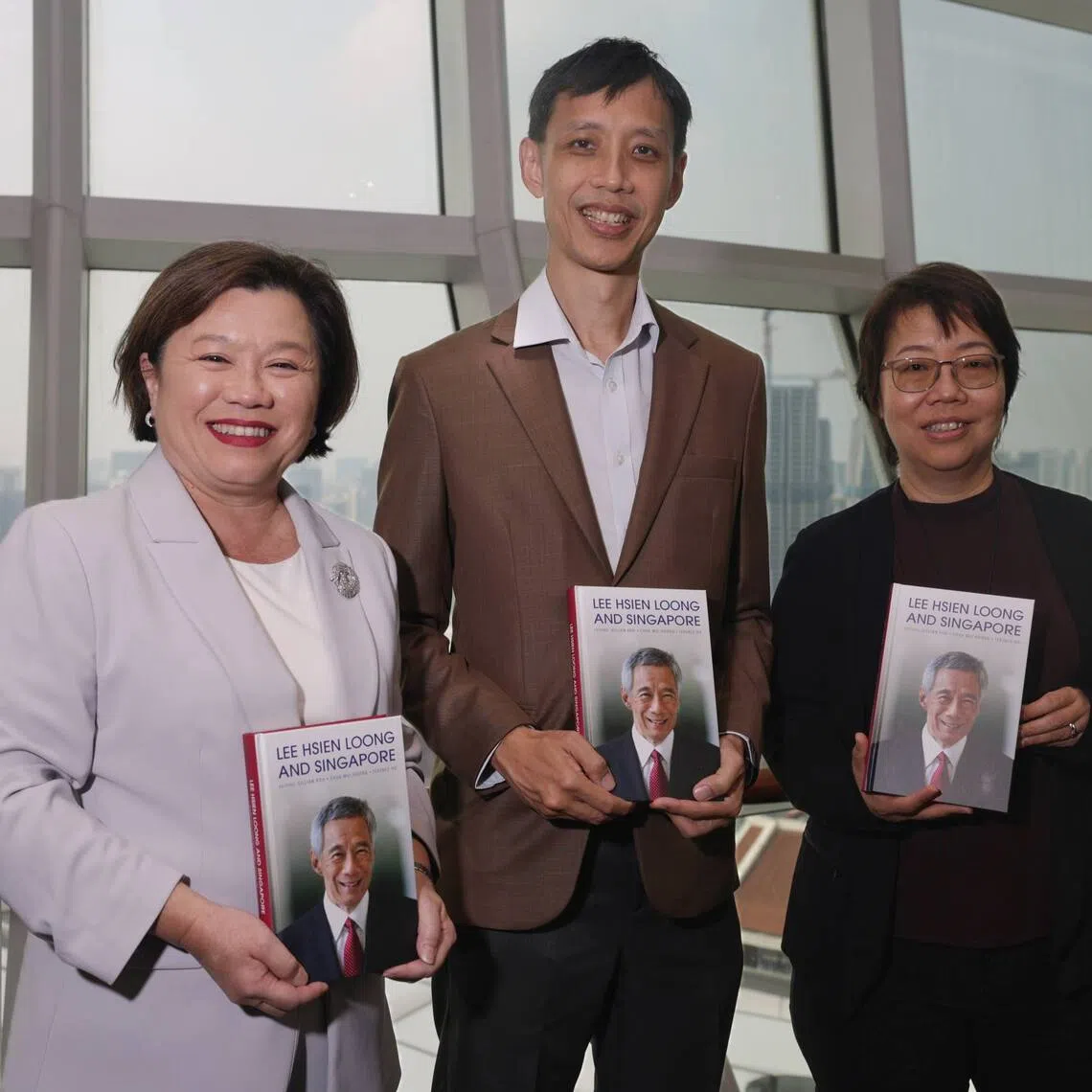 (From left) Dr Gillian Koh, Senior Research Fellow at the Institute of Policy Studies, Associate Professor Terence Ho, Associate Professor (Practice) from the Singapore University of Social Sciences, and Chua Mui Hoong, former Opinion Editor of The Straits Times at the launch of Lee Hsien Loong and Singapore on Sept 8.