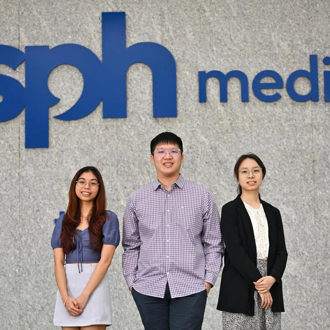 ST20240724-202479200530-Lim Yaohui-Gladys Wee-gwscholar24/
(From left to right) Ms Cabael Kyleen Friel Santos, Mr Daniel Lai and Ms Li Jiahan.
Ms Cabael Kyleen Friel Santos will be studying English at Nanyang Technological University under SPH Media Journalism Scholarship.
Ms Li Jiahan will be studying Human, Social, and Political Sciences at University of Cambridge under SPH Media Journalism Scholarship.
Mr Daniel Lai will be studying Political Science at National University of Singapore under SPH Media-Temasek Foundation Scholarship.
Annual SPH Media Scholarship Awards Ceremony 2024 at SPH News Centre on July 24, 2024.
This event will honour the recipients of the following scholarships: SPH Media Journalism Scholarship; SPH Media-Temasek Foundation Scholarship; and aSPHire Award (previously known as SPH Media Scholarship for Children of Serving Employees).
Mr Khaw Boon Wan, Chairman of SPH Media Trust, will be the Guest-of-Honour.
The SPH Media Journalism and SPH Media-Temasek Foundation Scholarships serve to empower aspiring journalists with the skills and knowledge to succeed in today's rapidly evolving media landscape, while the aSPHire Award supports the educational pursuits of our employees’ children.
(ST PHOTO: LIM YAOHUI)