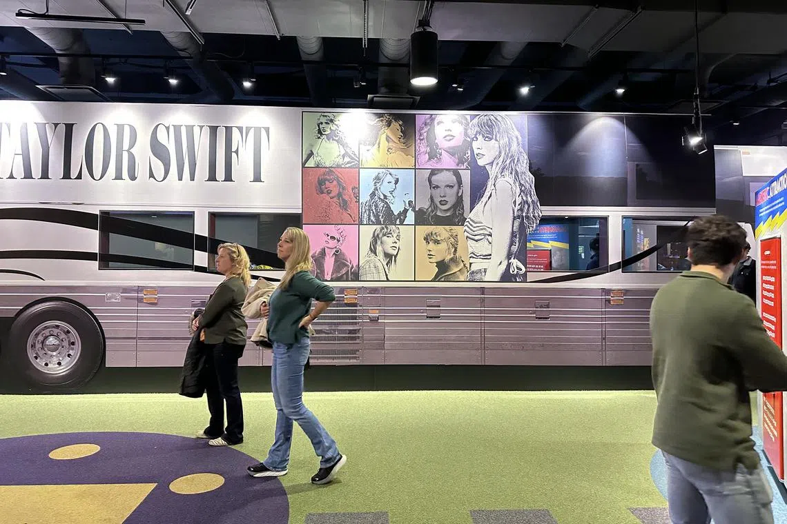 NASHVILLE, Tennessee, Feb 20, 2024: The Taylor Swift Education Centre opened at Nashville’s Country Music Hall of Fame and Museum in 2013. Swift has said she owes her success as a songwriter and performer to her musical education and exposure. She donated US$4 million to the museum for the centre which includes classrooms, exhibition space and interactive activities.

ST PHOTO: BHAGYASHREE GAREKAR