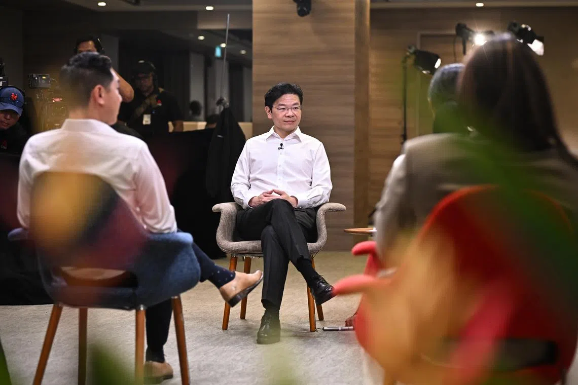 When asked about his leadership style, DPM Lawrence Wong said he will be open and consultative, but he will not shirk from doing what is necessary for Singapore's future. 