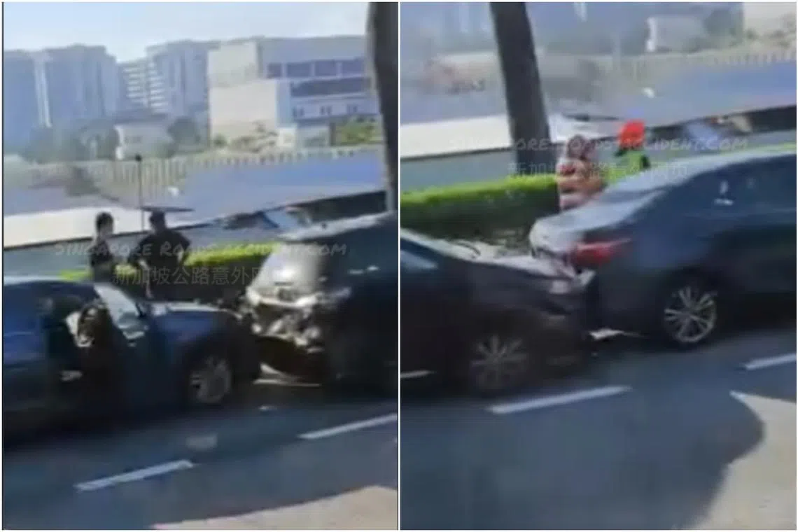 The accident on Nov 26 involved five cars and a van.