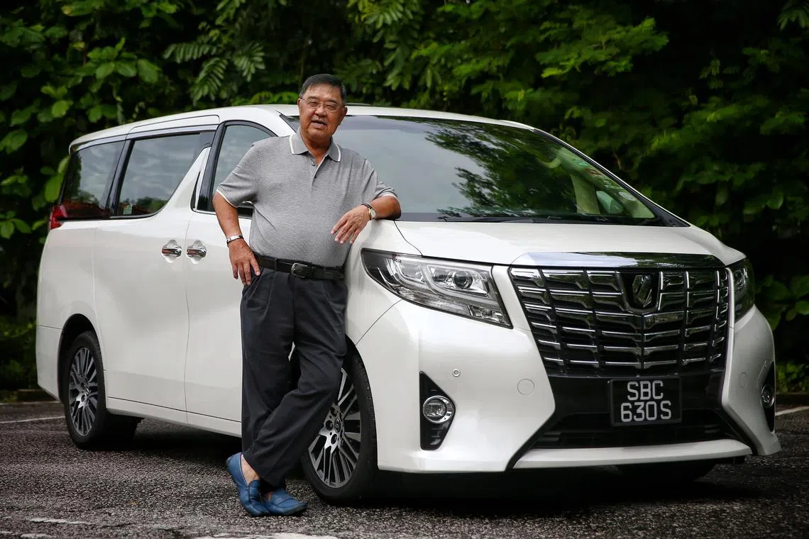 Mr Philip Eng has a chauffeur for his Toyota Alphard, but drives it about once or twice a week.