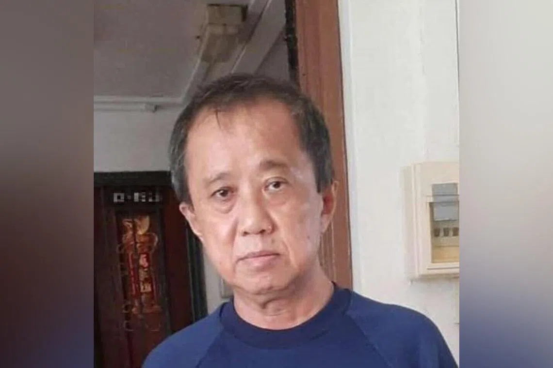 70-year-old man last seen in Bedok area reported missing