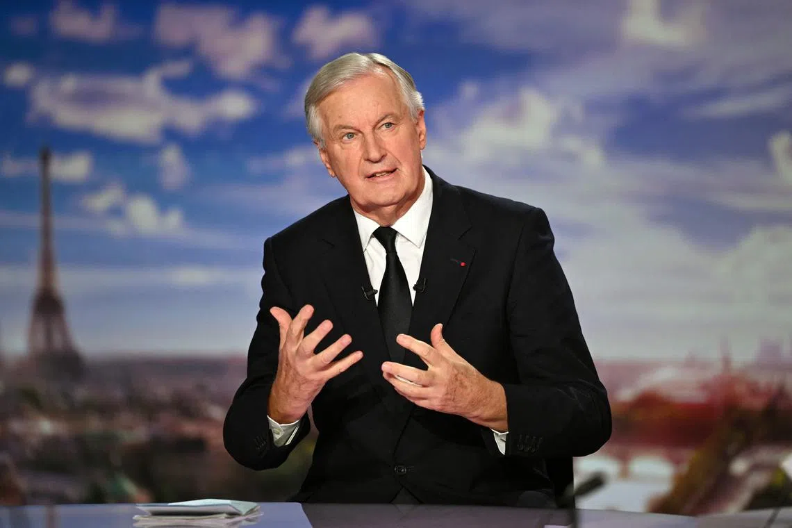 French Prime Minister Michel Barnier also pledged pragmatic measures to limit immigration.