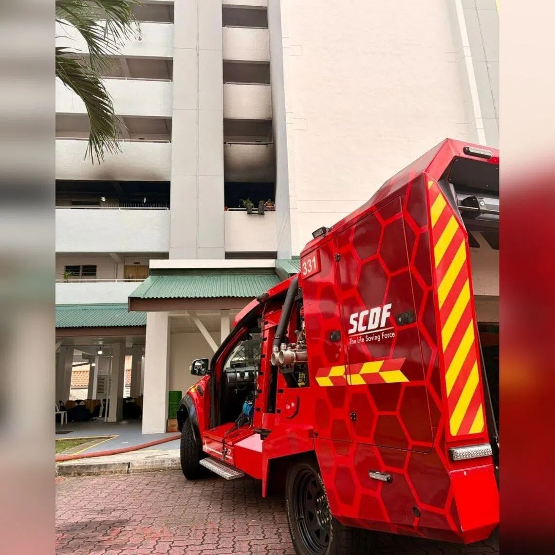 About 30 people from the affected block were evacuated by the police and the SCDF as a precaution.