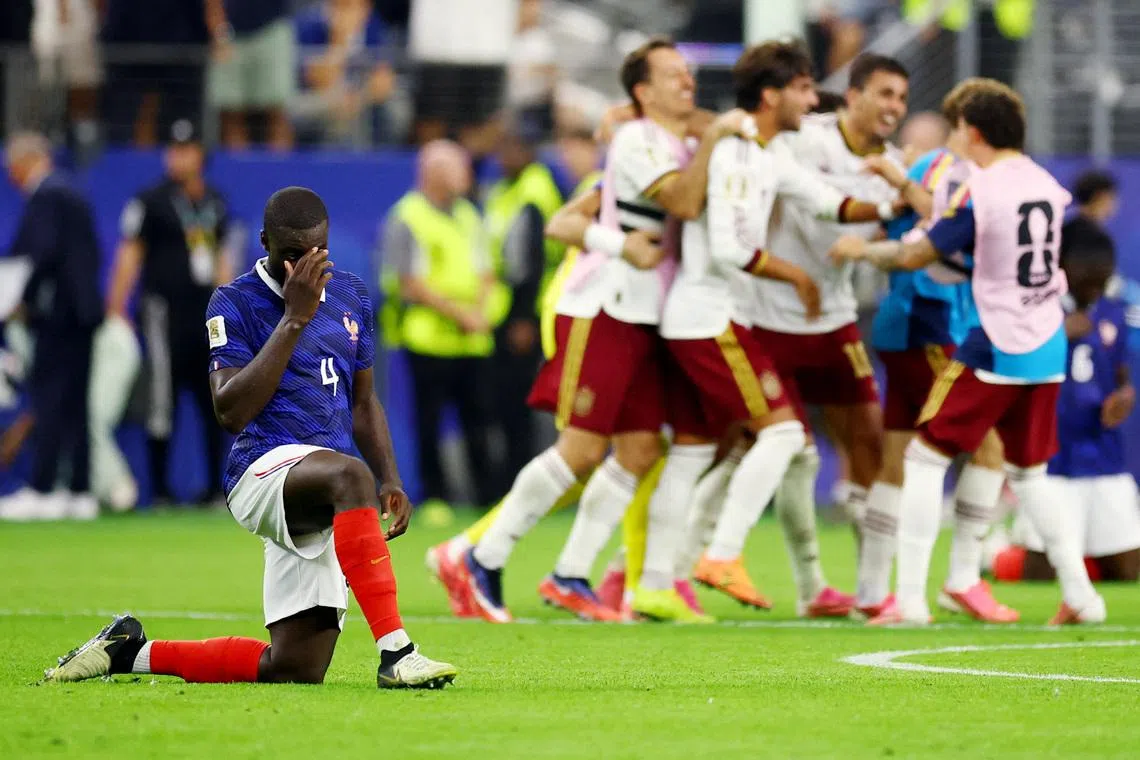 France were outclassed by Spain in their semi-final clash on July 14.