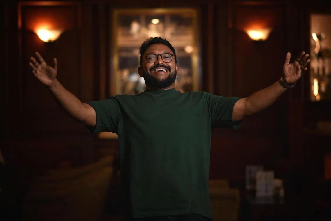 ST20250602_202533200989 jsdeepak12 Chong Jun Liang
Portrait of Singaporean stand-up comedian Deepak Chandran taken on June 2, 2025.