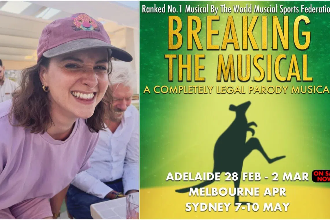 The new promotional image of the parody musical does not feature Raygun's name, but has the silhouette of a kangaroo doing a dance step similar to her routine.