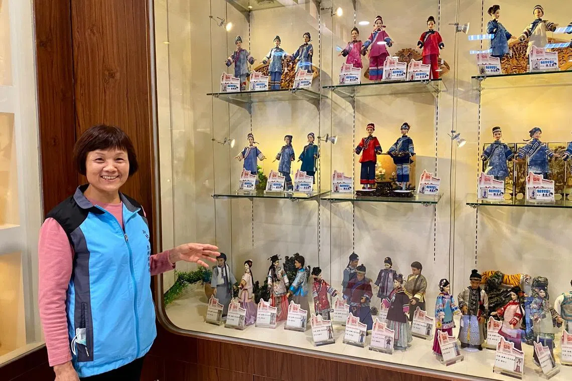 Ms Hsu Chu-lien, a guide at the Taishan Doll Industry Museum, was one of 200 seamstresses in charge of stitching doll dresses at the now-defunct Meining Factory.