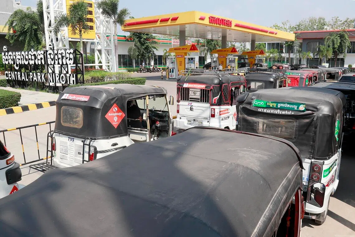 Cambodia relies totally on imports for its consumer fuel, and the government caps oil and gasoline prices.