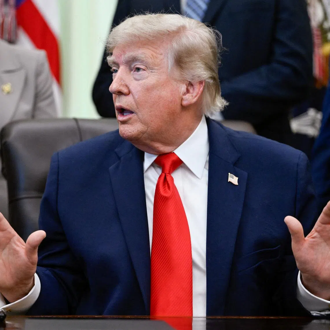 U.S. President Donald Trump speaks in the Oval Office at the White House in Washington, D.C., U.S., June 11, 2026. REUTERS/Daniel Heuer