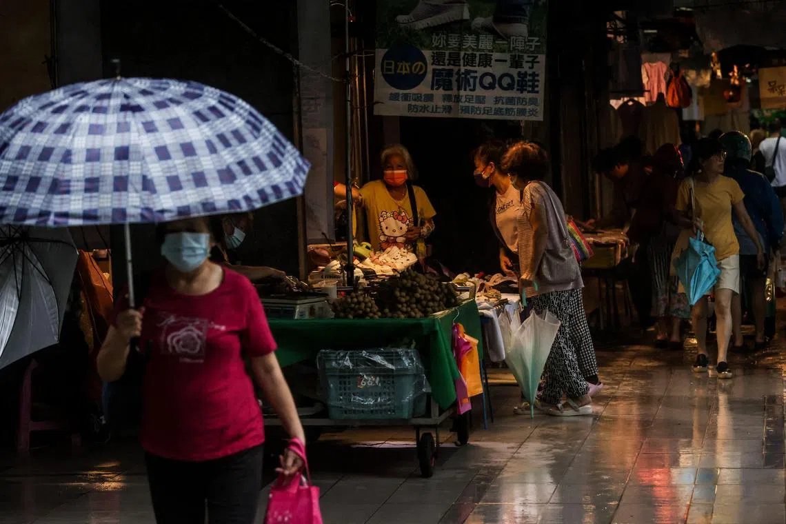 Typhoon Haikui knocked out power for more than 160,000 households but less than 50,000 were still awaiting electricity to be restored.
