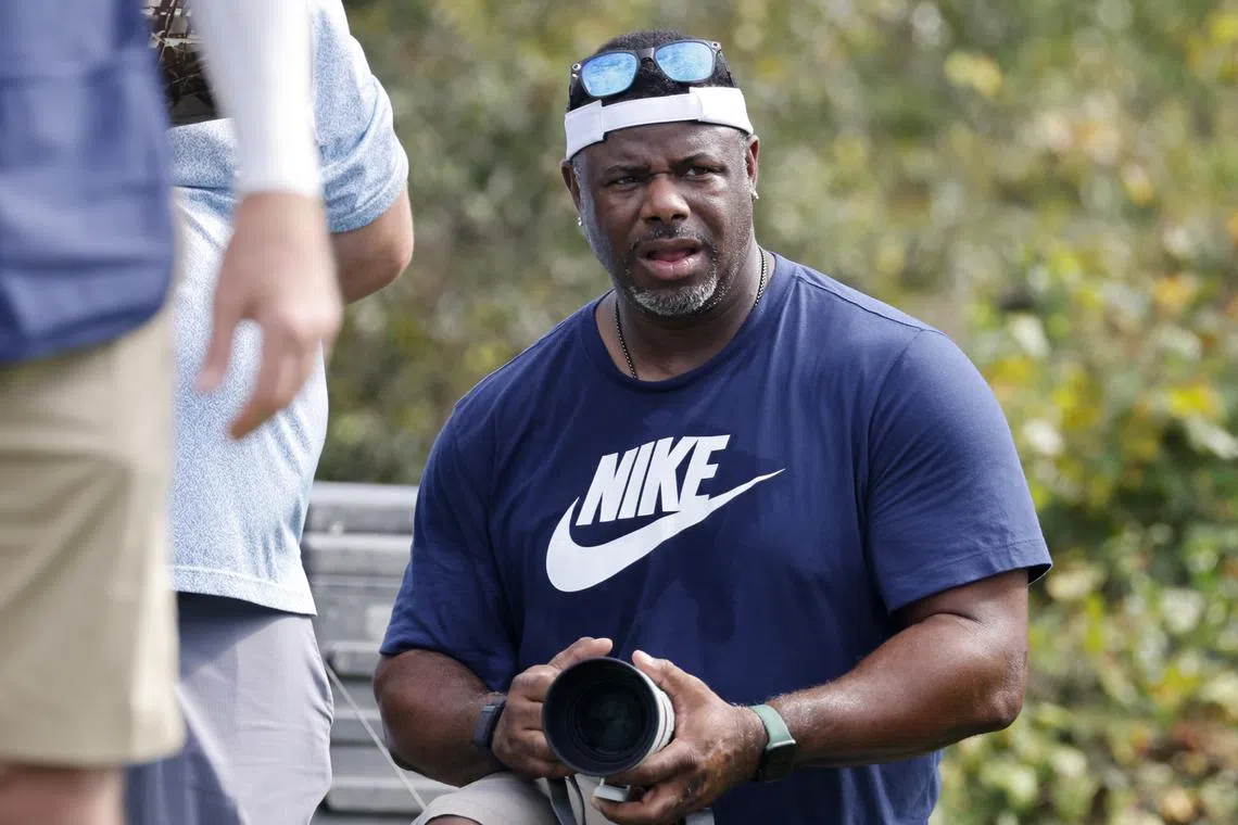 FILE PHOTO: Golf - PNC Championship - The Ritz-Carlton Golf Club, Orlando, Florida, U.S. - December 19, 2021 Former professional baseball player Ken Griffey Jr. of the U.S. during the Pro-Am REUTERS/Joe Skipper/File Photo