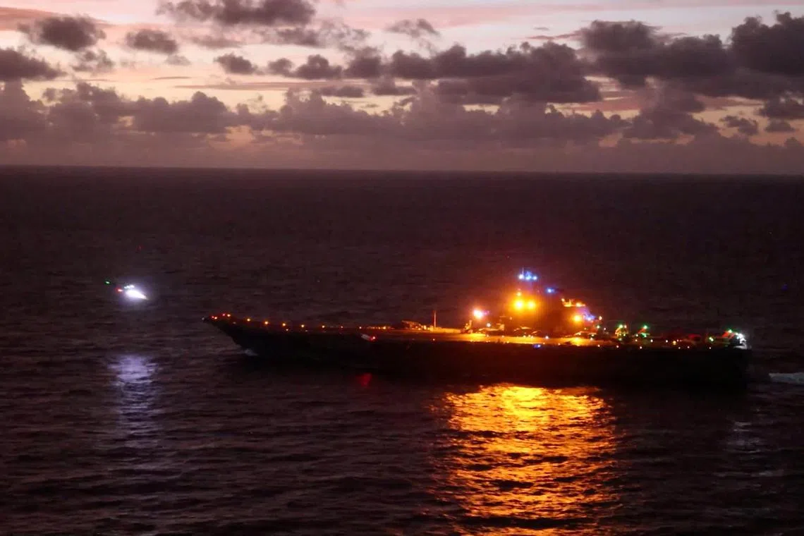 Taiwan is tracking a carrier group led by the Liaoning as it anticipates China to hold wargames soon near its shores.