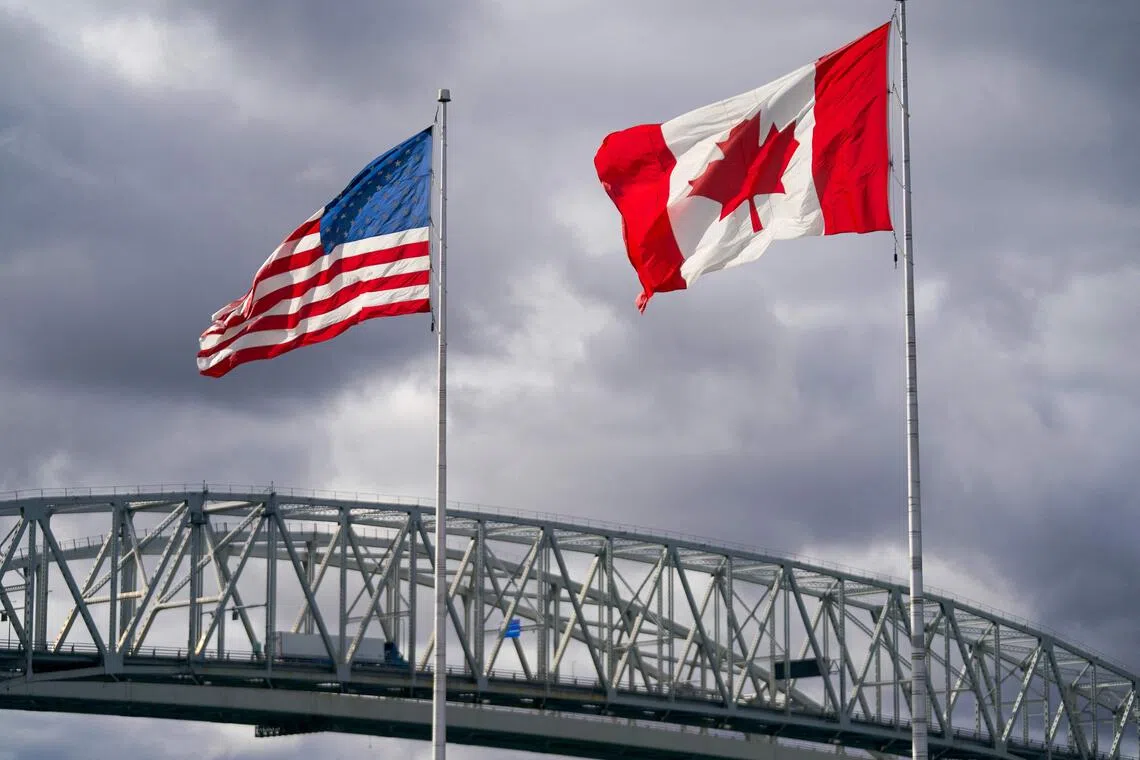 In 2025, US goods and services trade with Canada totalled US$872.3 billion (S$1.1 trillion), down 4.6 per cent.