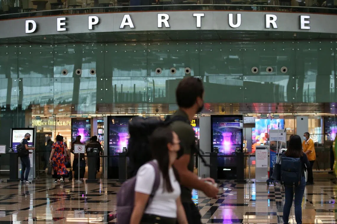 The man had allegedly purchased an air ticket to obtain a boarding pass and entered the transit area to send off his girlfriend.