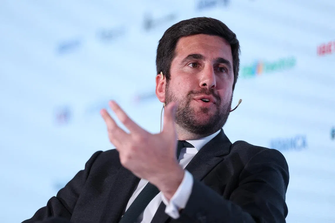 Soccer Football - Real Madrid presidential hopeful Enrique Riquelme attends economic forum - Alcala de Henares, Spain - May 20, 2026 REUTERS/Violeta Santos Moura/File Photo