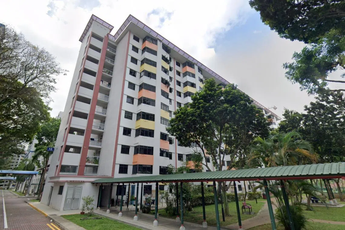 When HDB officers went to the unit at Block 15, Toa Payoh Lorong 7, on June 16, 2022, they found old fliers outside the locked door.