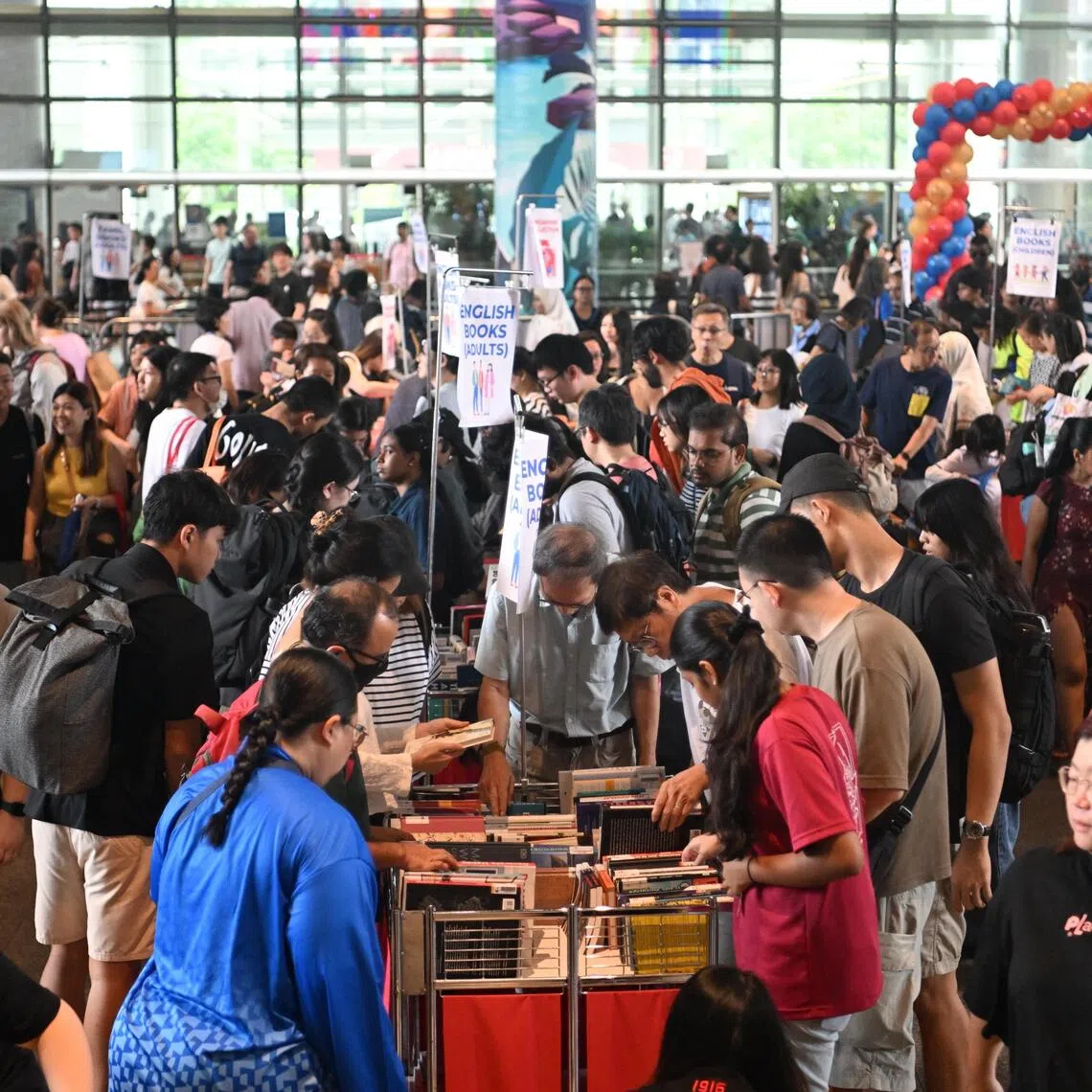 The National Library's Big Book Giveaway, where queues stretched to three hours.