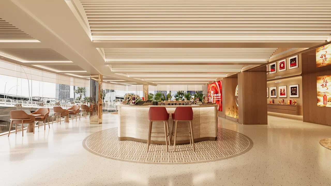 A rendering of The Moutai Experiential Centre on the first floor.