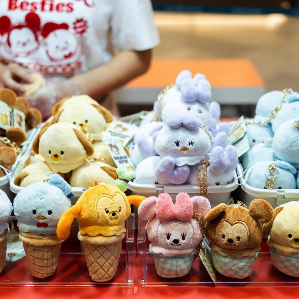 Shop the Disney Dessert Besties plushies at the pop-up event at Pasir Ris Mall.