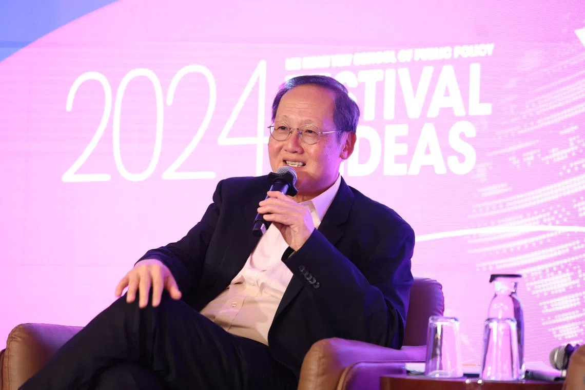 Manpower Minister Tan See Leng speaking at the closing session of the five-day Festival of Ideas event on Sept 20.