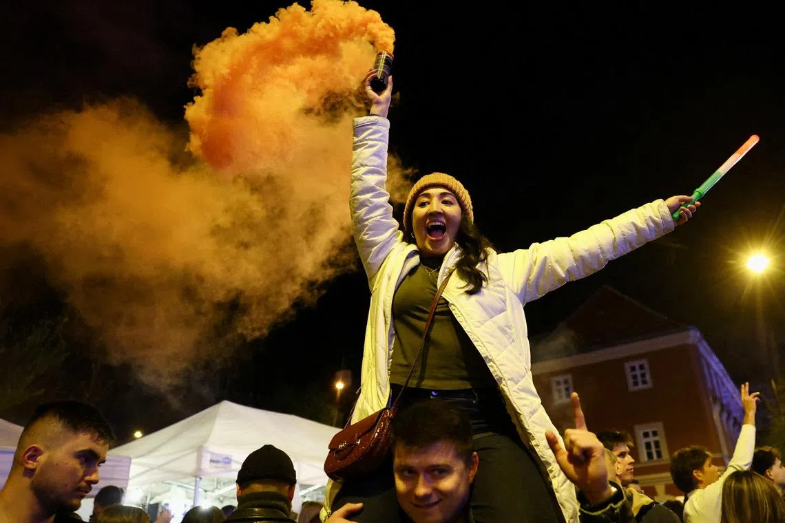 Budapest turns into party zone after historic election that ends Orban era