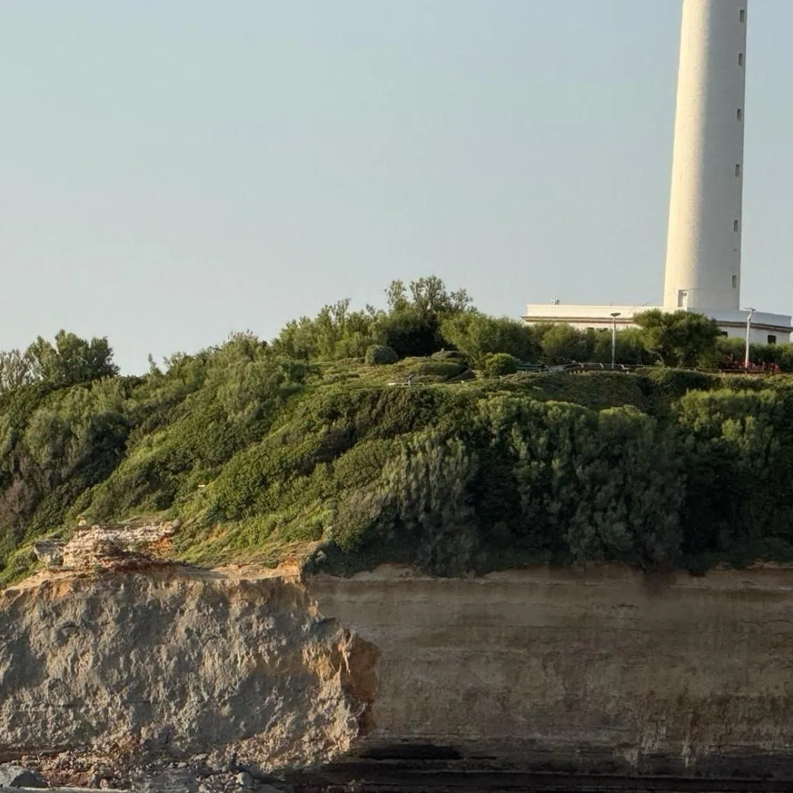 The collapse came at around 8.20pm local time near the Miramar beach, which was packed with swimmers seeking respite from a punishing heatwave.