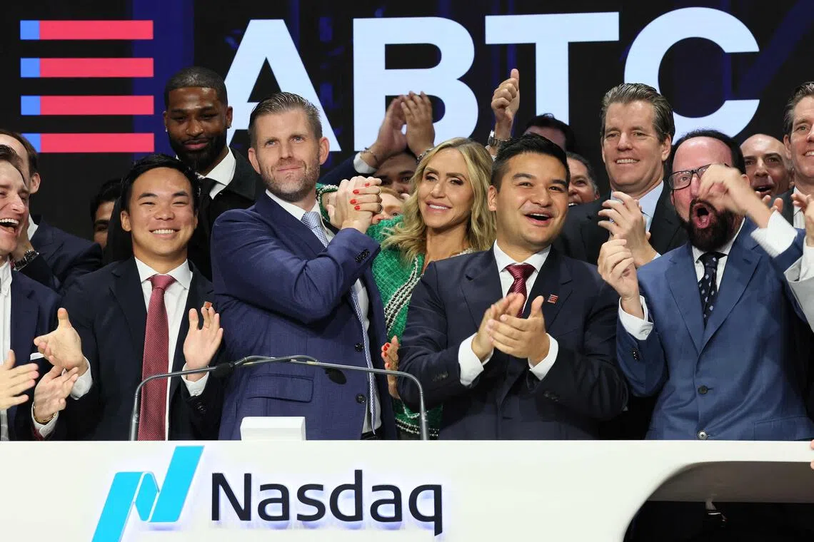 The crypto crash has taken out more than US$1 billion of the wealth that the Trumps generated through their crypto ventures.