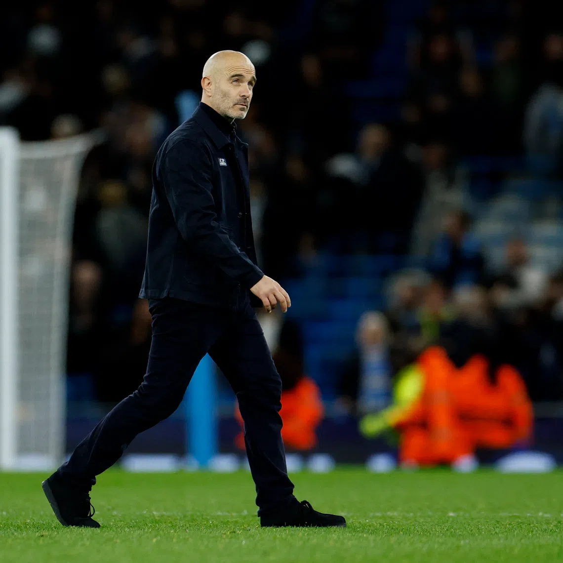 Soccer Football - UEFA Champions League - Manchester City v Paris St Germain - Etihad Stadium, Manchester, Britain - October 14, 2026 Manchester City manager Enzo Maresca looks dejected after the match Action Images via Reuters/Jason Cairnduff
