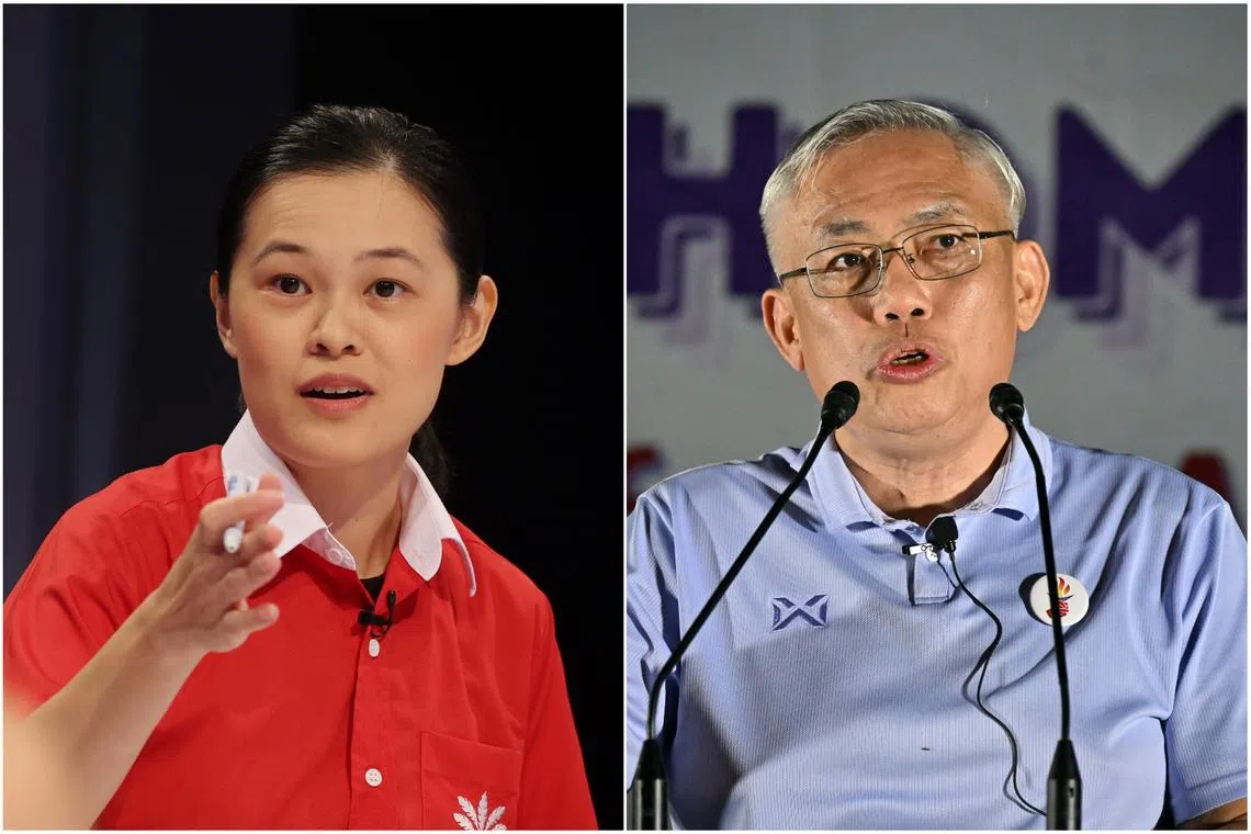 Progress Singapore Party candidate Stephanie Tan (left) has left the party while People’s Power Party chief Goh Meng Seng has stepped down.