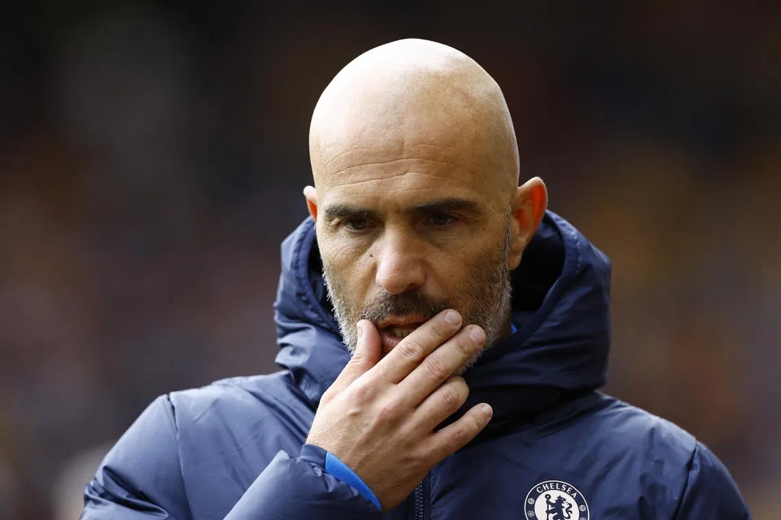 Soccer Football - Premier League - Wolverhampton Wanderers v Chelsea - Molineux Stadium, Wolverhampton, Britain - August 25, 2024 Chelsea manager Enzo Maresca before the match Action Images via Reuters/Peter Cziborra