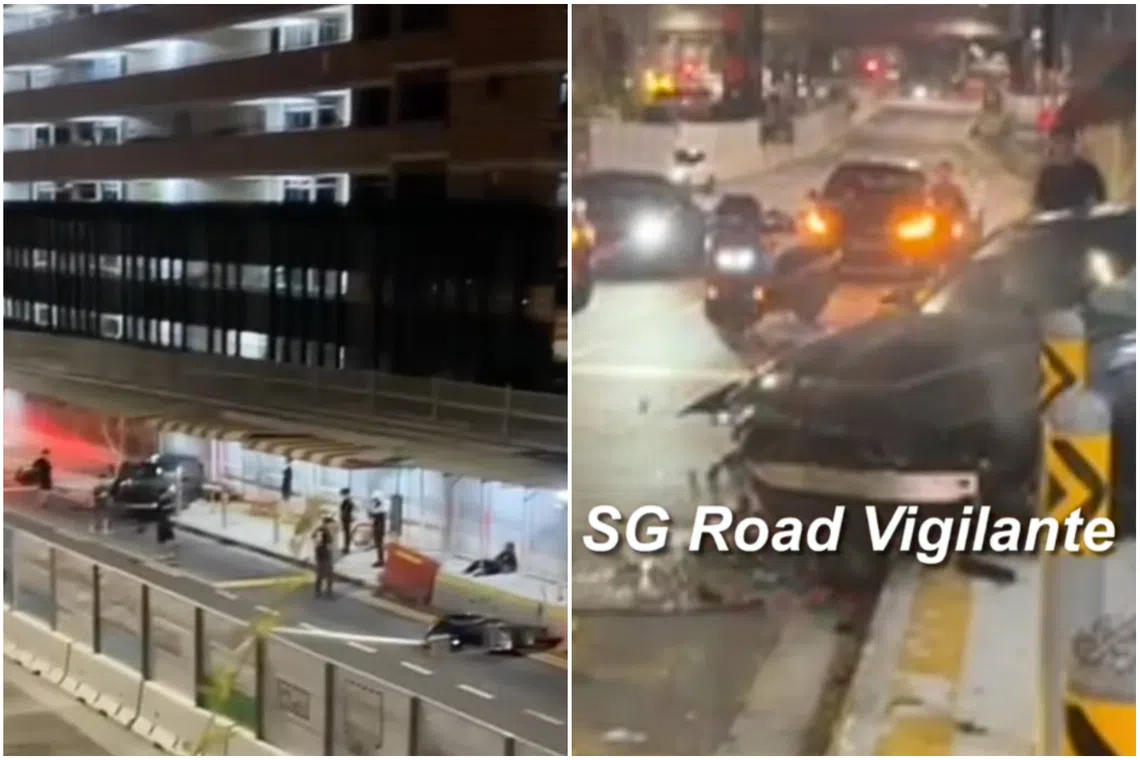 The accident occurred in Loyang Avenue at about 2am on Aug 16. 