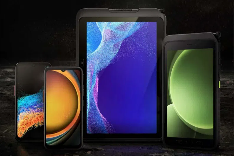 samsung’s rugged devices built to mil-std-810h and ip68 standards to remain reliable in the field against water, dust, drops, and knocks