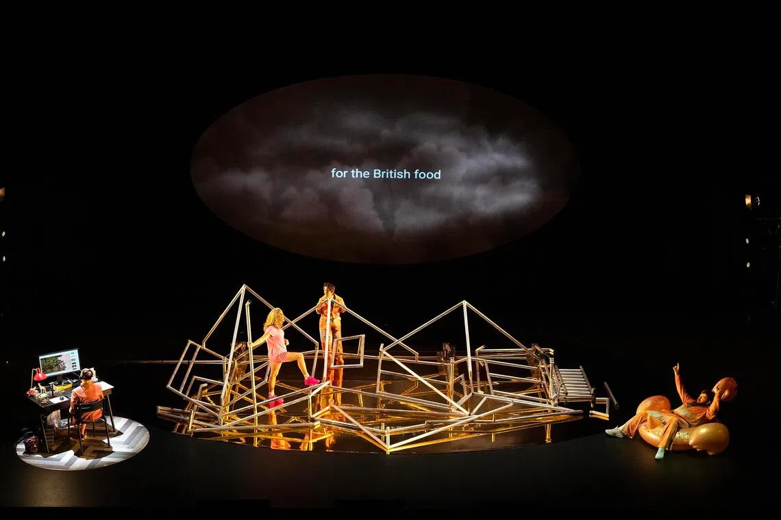 If the dystopian workplace has a furniture showroom, it might well be the terrifyingly sparse set Australian theatre company Back To Back Theatre has assembled on stage in Multiple Bad Things.