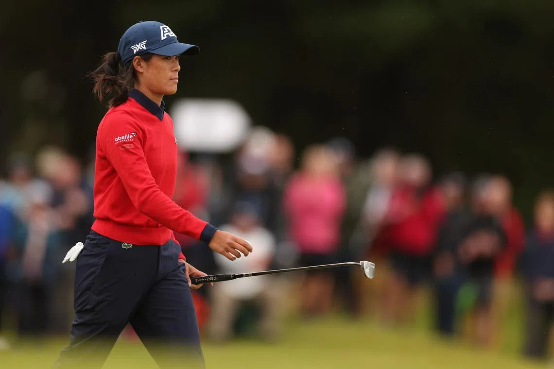 France's Celine Boutier during her third round at the Women's Scottish Open.