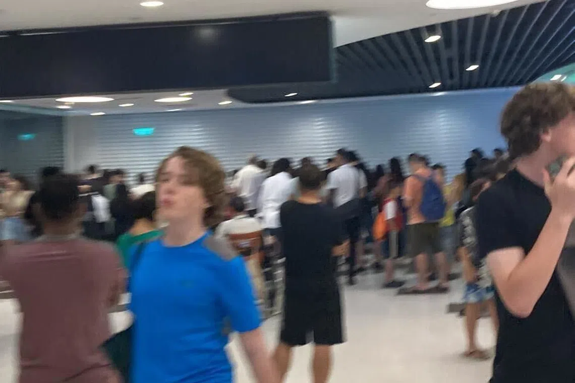 Several people were trapped when some VivoCity exits were closed suddenly on the evening of Sept 1, 2023.