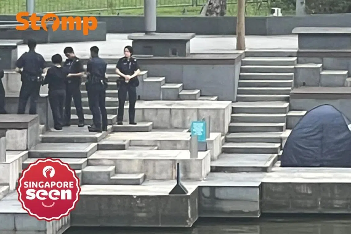 The police said they received a call for help at about 9am on Nov 13. The body of a man was found floating in the waters along Queen Elizabeth Walk.