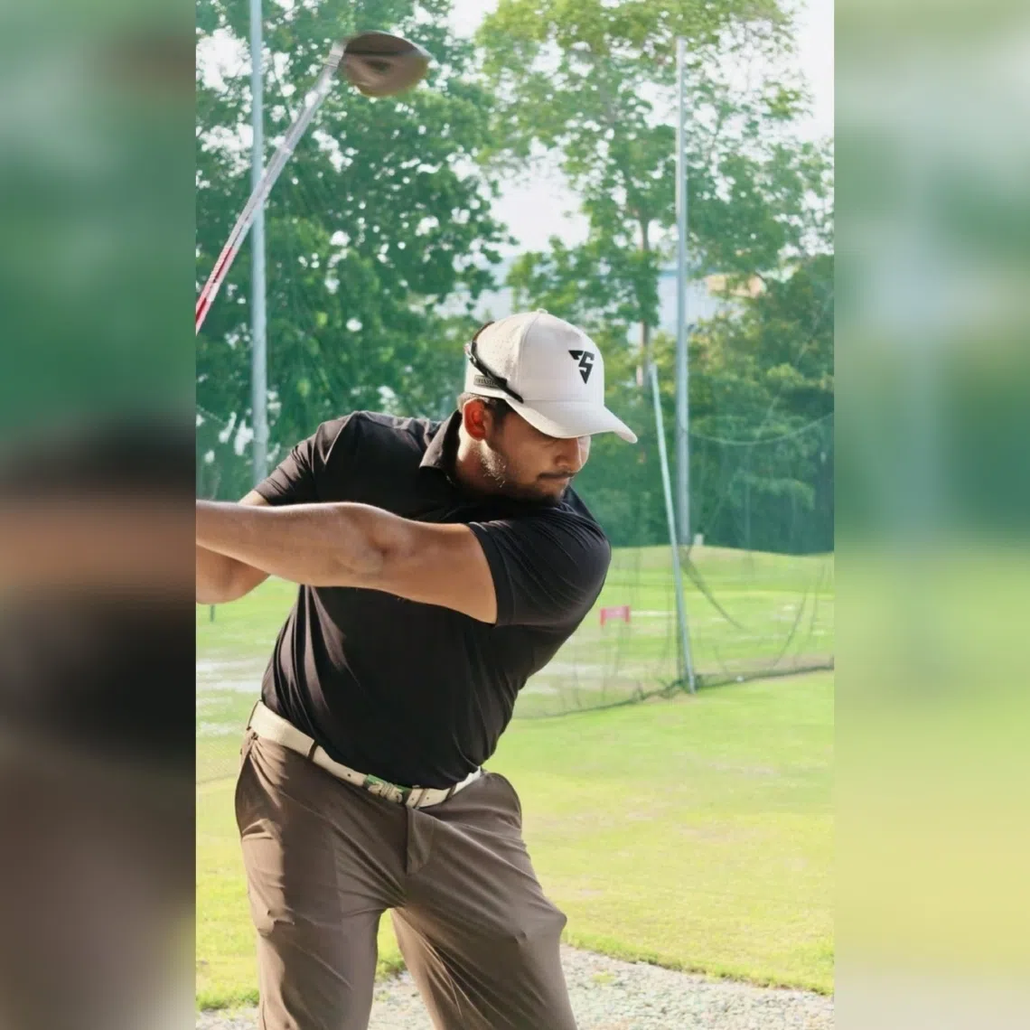 With an average 270m drive and a reliable short game, former national golfer Vikkash Babu believes that he can still deliver on the fairways and greens.