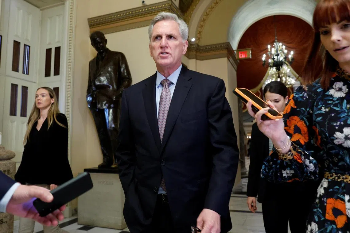 Republican House speaker Kevin McCarthy faces a lack of consensus in his party over formulating a 2023 budget.