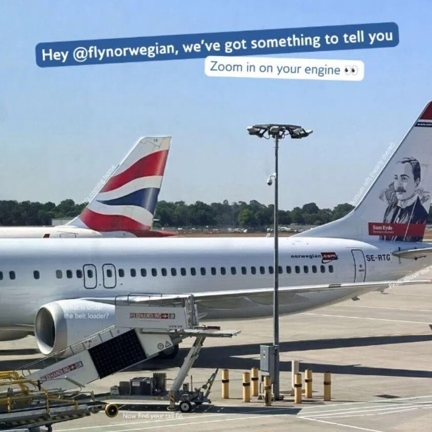 The loser of a bet between Norwegian Air Shuttle and British Airways will have to switch their logo to the other party’s on Instagram for a day.