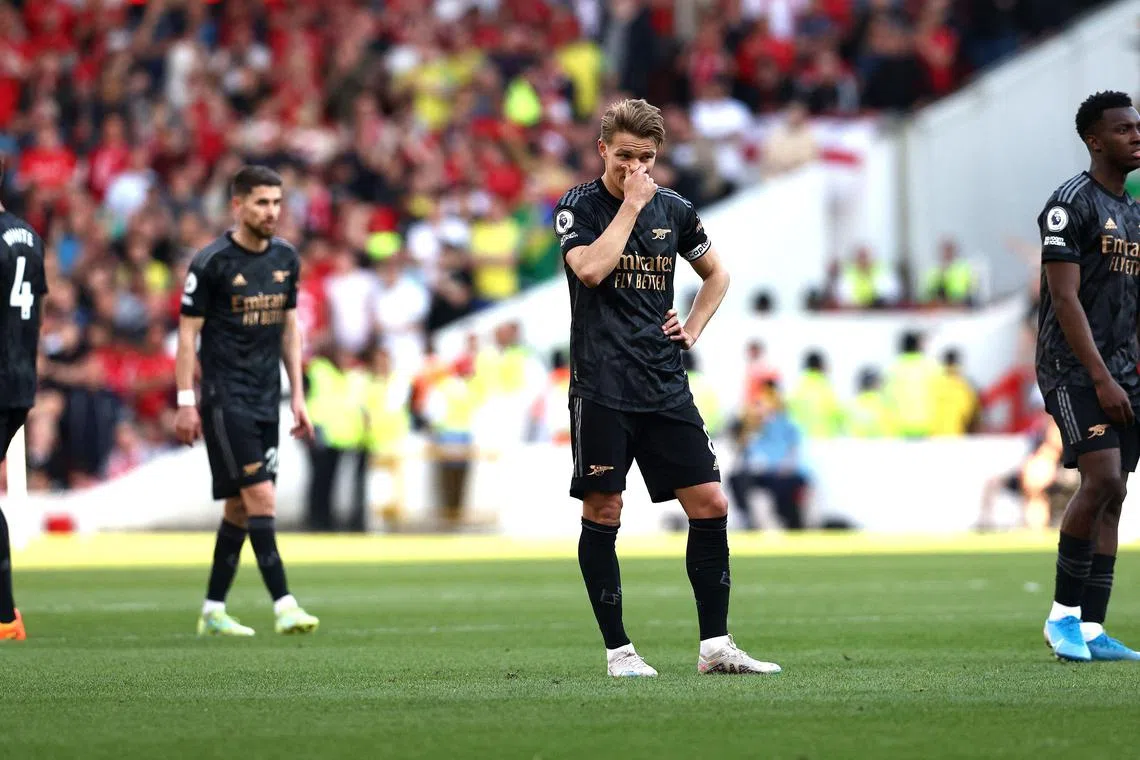 Arsenal's Norwegian midfielder Martin Odegaard, 24, is the second-youngest skipper in the league.