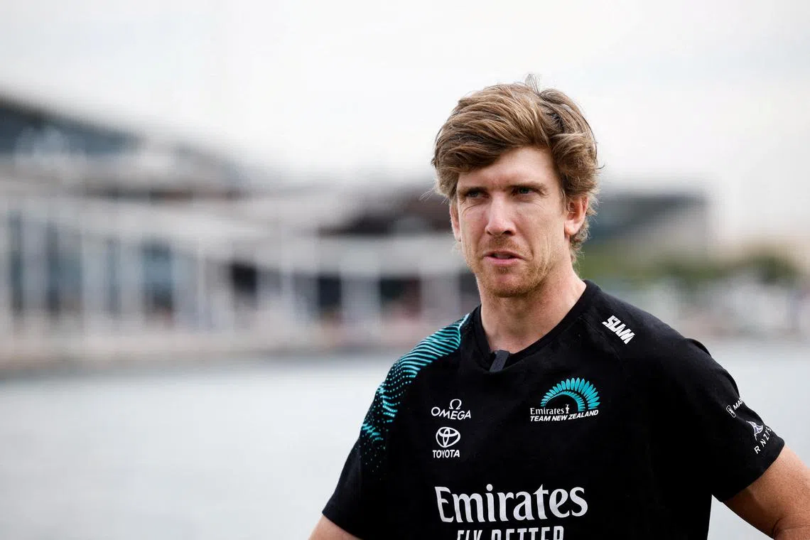 Peter Burling (above) joined Team New Zealand after winning gold and silver medals at the 2012 and 2016 Olympics sailing with teammate Blair Tuke.