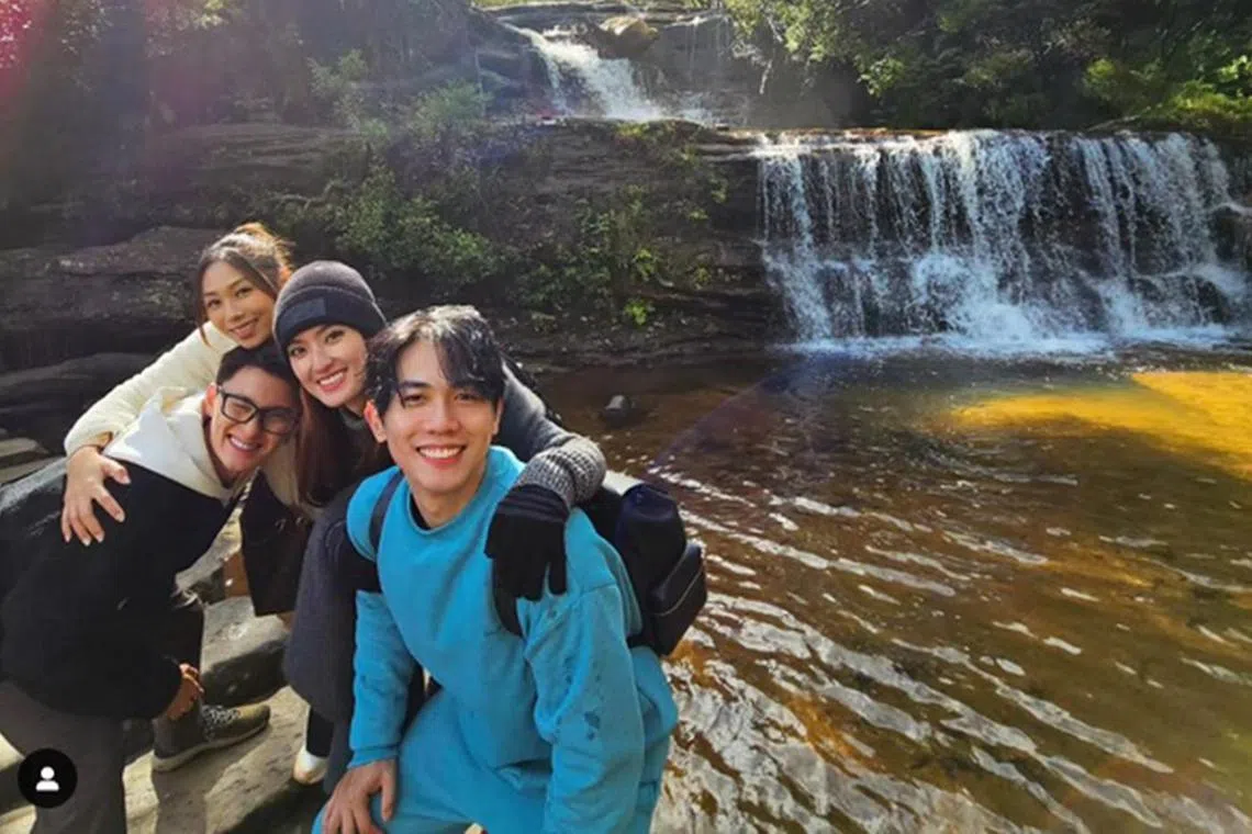 (From left) Edwin Goh, Rachel Wan, Hong Ling and Nick Teo in Australia.